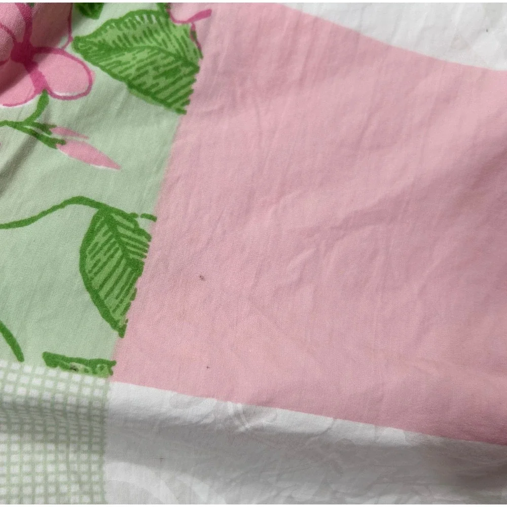 VTG‎ Lilly Pulitzer Pillow Shams SET/2 Standard Perfectly Patched Pastel Cottage